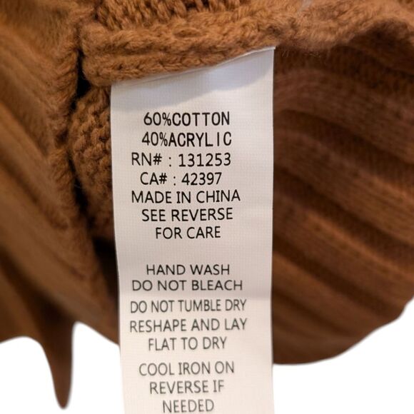 Pink Martini Desiree Button Cardigan Women's XXS - Brown - NWT Coastal Grandma - Picture 8 of 8